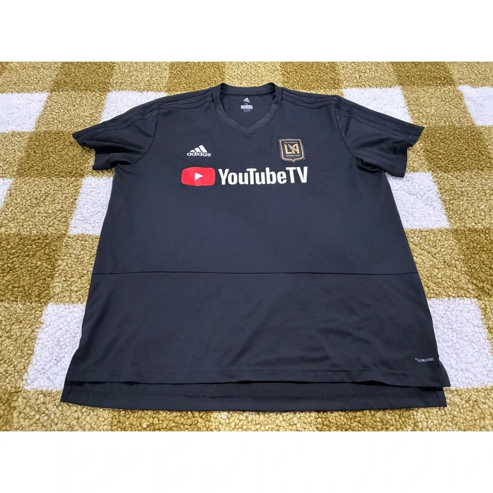 Adidas LAFC Los Angeles Football Club YouTube TV Jersey Mens XL Black Soccer Top